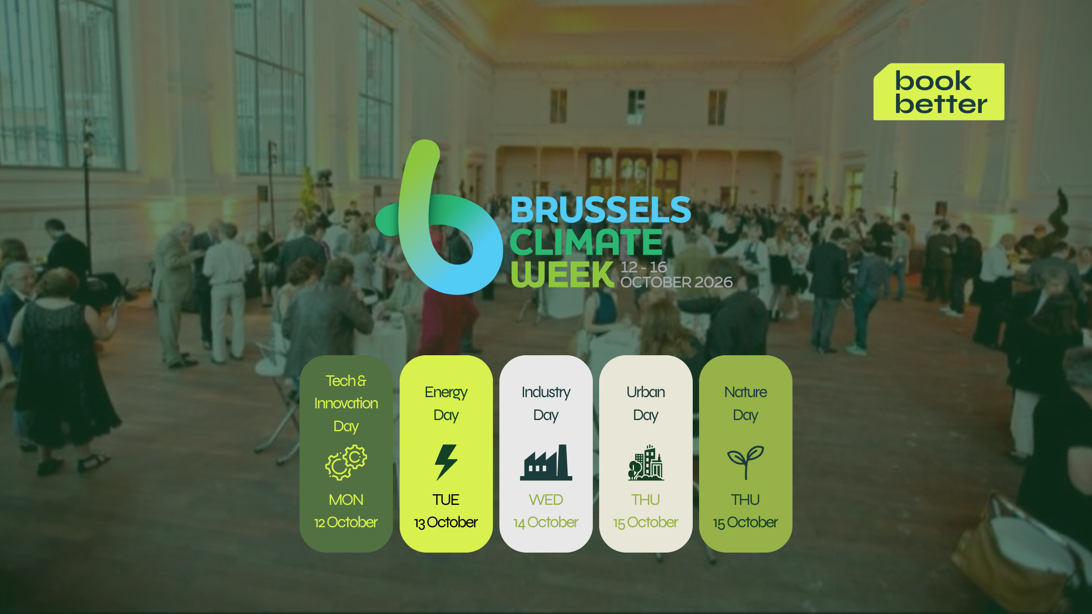 Brussels Climate Week: BookBetter is de officiële reispartner
